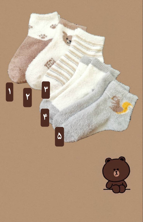 جوراب موهر نیم ساق بچه گانه گرم مناسب فصل زمستان