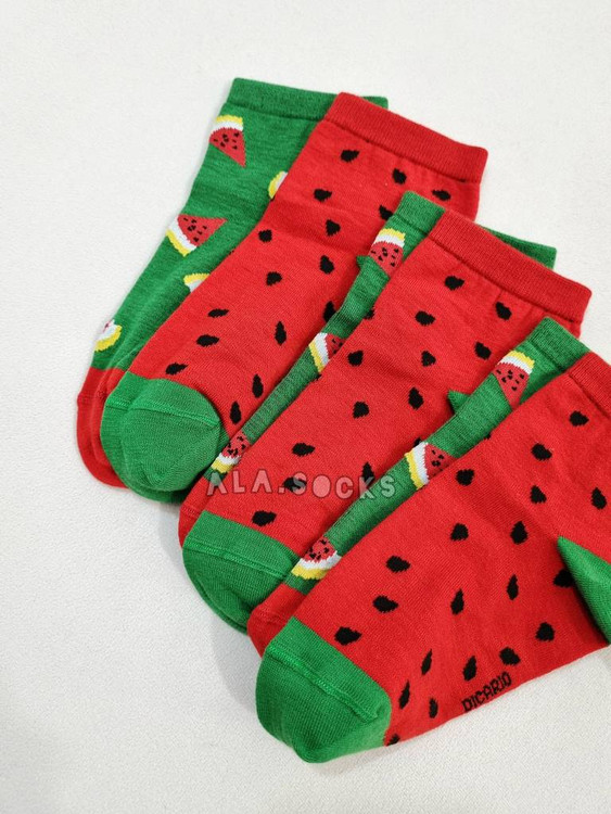 جوراب طرح هندوانه