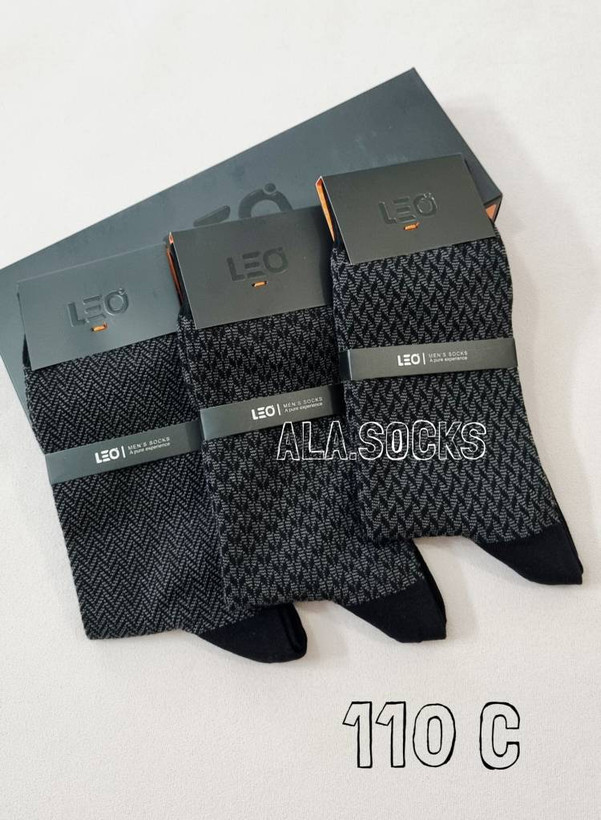 پک ۳ عددی جوراب ساقدار مردانه لئو